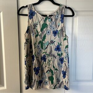 Anthropologie Meadow Rue Cartenga Tank Floral Embroidered- Size Medium